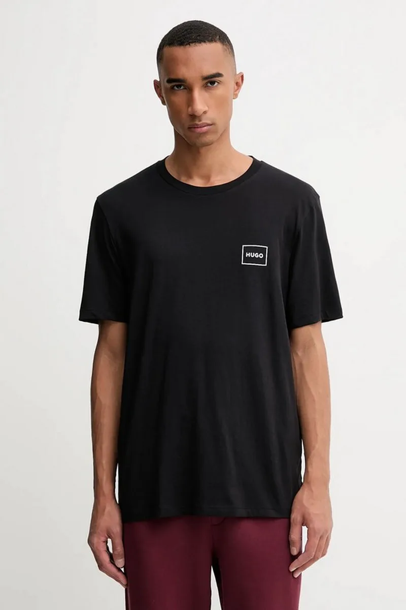 Hugo Ανδρικό Βαμβακερό T-shirt Regular Fit Με Λογότυπο