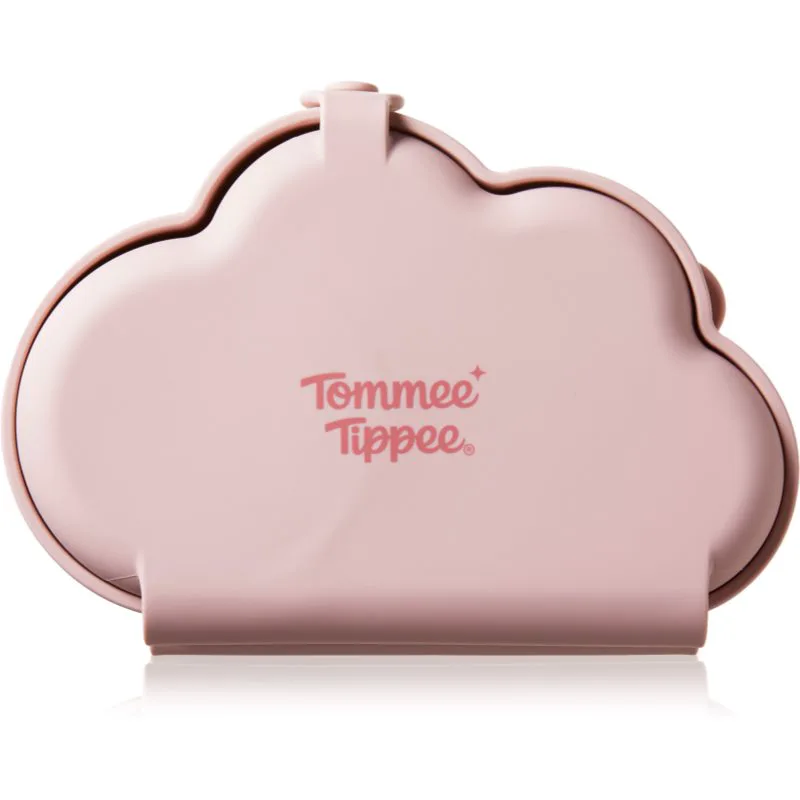 Tommee Tippee EasiStick™ Silicone Foldable Plate τάπερ για σνακ 4m+ Ροζ 1 τμχ