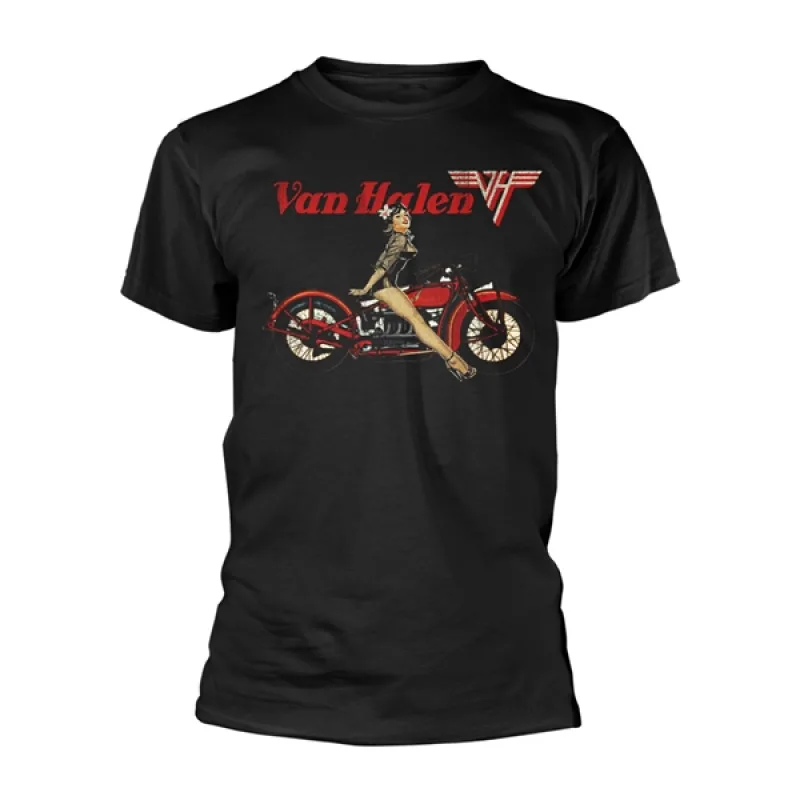 Van Halen T-Shirt "Pinup Moto" Licensed Merchandise - Black Rock