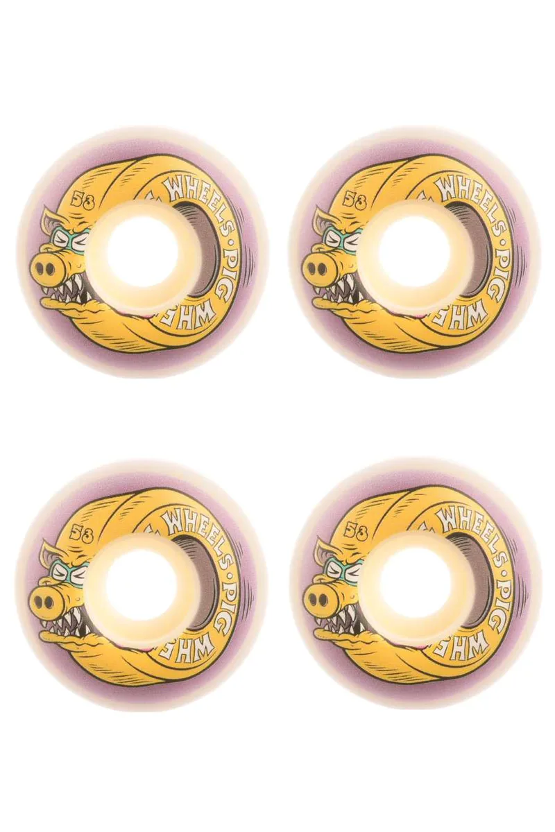 PIG PRIME Ροδάκια PIG HOG WILD WHEELS PURPLE - YELLOW-059408-PURPLE