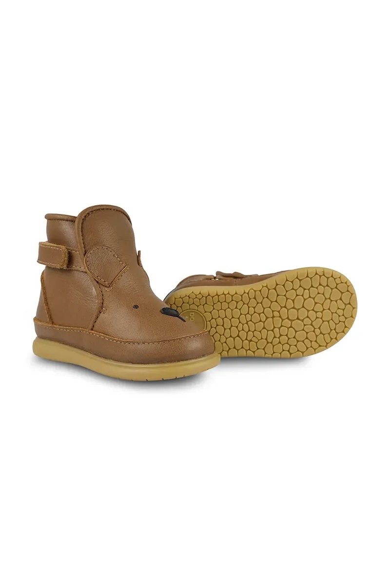 Παιδικές δερμάτινες χειμερινές μπότες Donsje Dubu Classic Shoes Bear