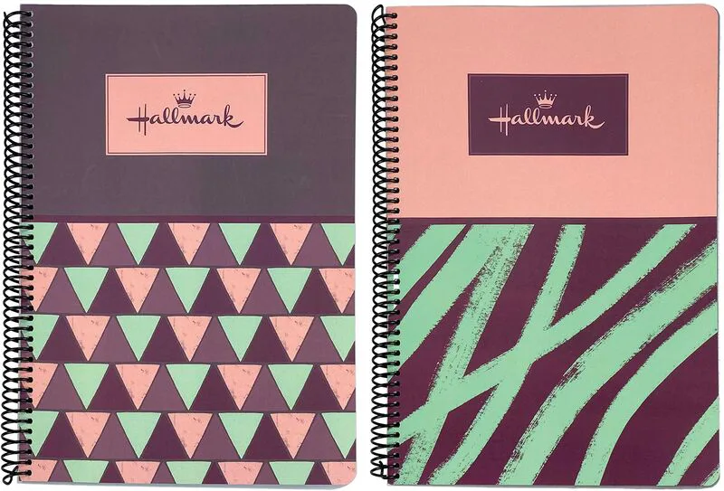 Hallmark Pattern-Diagonal Τετράδιο A4 Σπιράλ 3 Θεμάτων 105 Φύλλων-2 Σχέδια (333-39439)