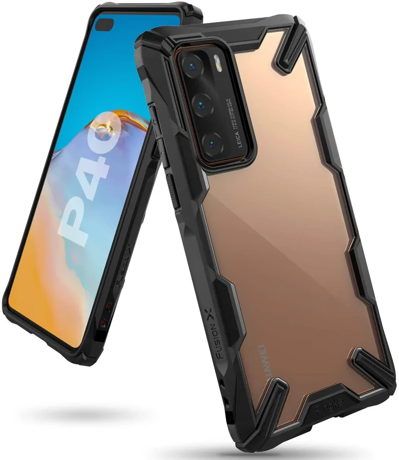 Ringke Fusion X Θήκη Σιλικόνης Huawei P40 - Black (63882)