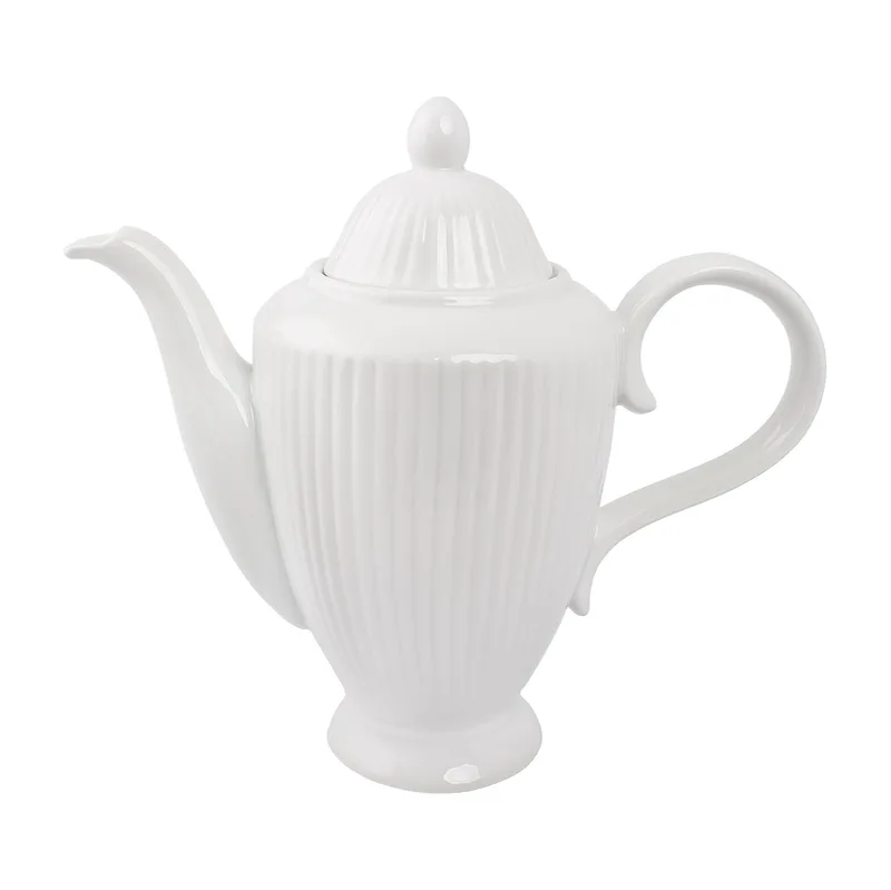 Τσαγιέρα Πορσελάνης White PW5 Oriana Ferelli 1210ml PR01100500 (Υλικό: Πορσελάνη, Χρώμα: Λευκό) - Oriana Ferelli - PR01100500