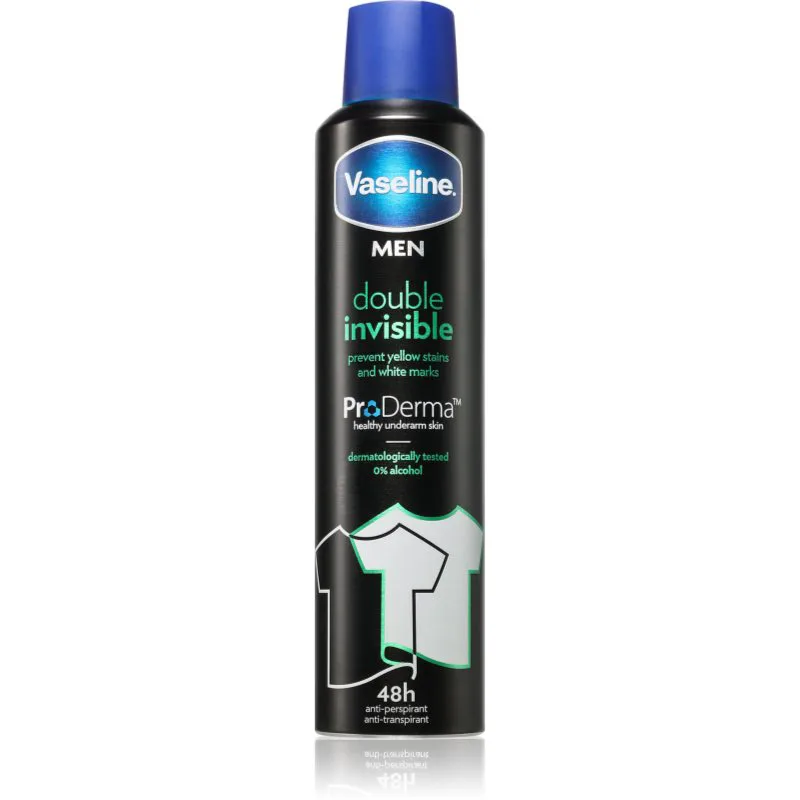 Vaseline Double Invisible Men αντιιδρωτικό σε σπρέι για άντρες 250 ml