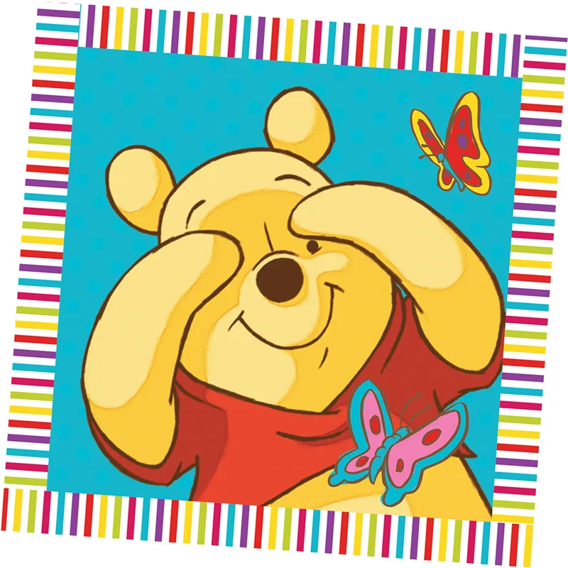 Παιδικό Πετσετάκι 30x30 Dimcol Disney 01 Winnie 30x30