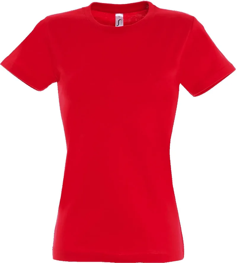 Γυναικείο T-shirt Imperial Women SOLS 11502 Red
