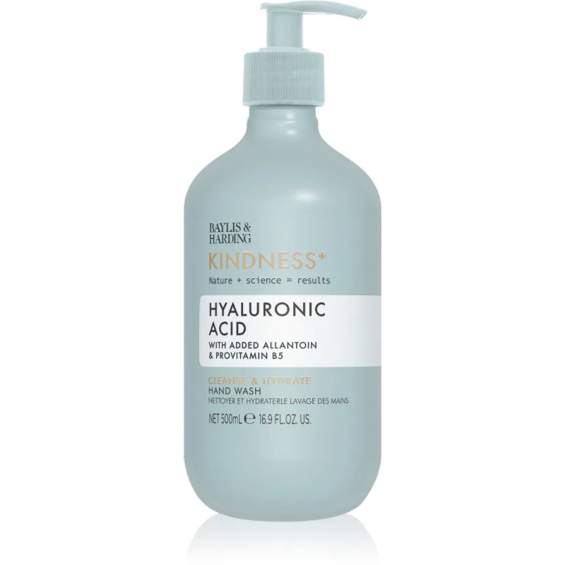 Baylis & Harding Kindness+ Hyaluronic Acid υγρό σαπούνι για τα χέρια με ενυδατικό αποτέλεσμα αρώματα Pear & Neroli 500 ml