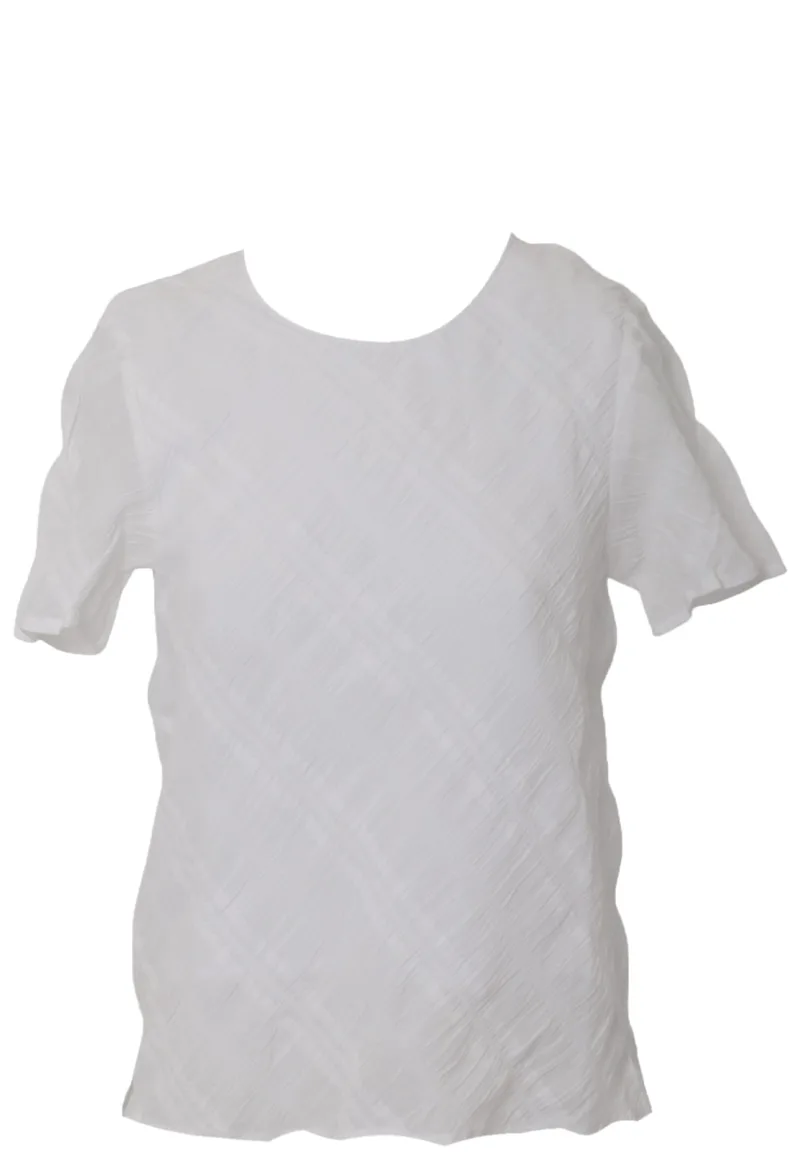 Μπλούζα Κοντομάνικη DKNY Μονόχρωμη P2AA0M84-WHT Γυναικείο