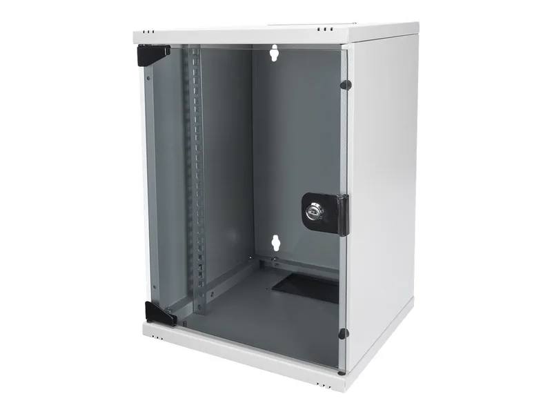 DIGITUS Compact 9HE Wandschrank με 10" Γυάλινη Πόρτα σε Γκρι