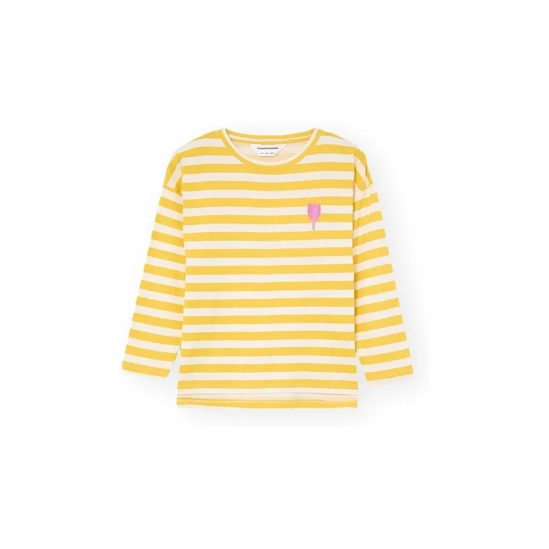 Μπλούζα Compania Fantastica COMPAÑIA FANTÁSTICA T-Shirt 42016 - White/Yellow