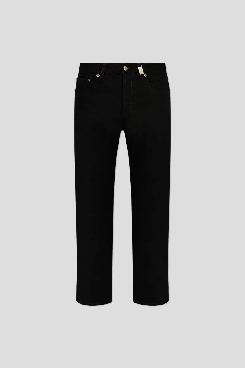 ALEXANDER MCQUEEN Ανδρικό Μαύρο Black Jeans With Logo