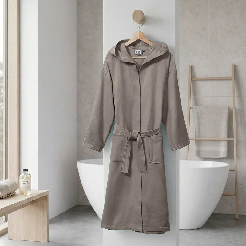 Beauty Home Μπουρνούζι με κουκούλα Mojo Art 3474 Γκρι M