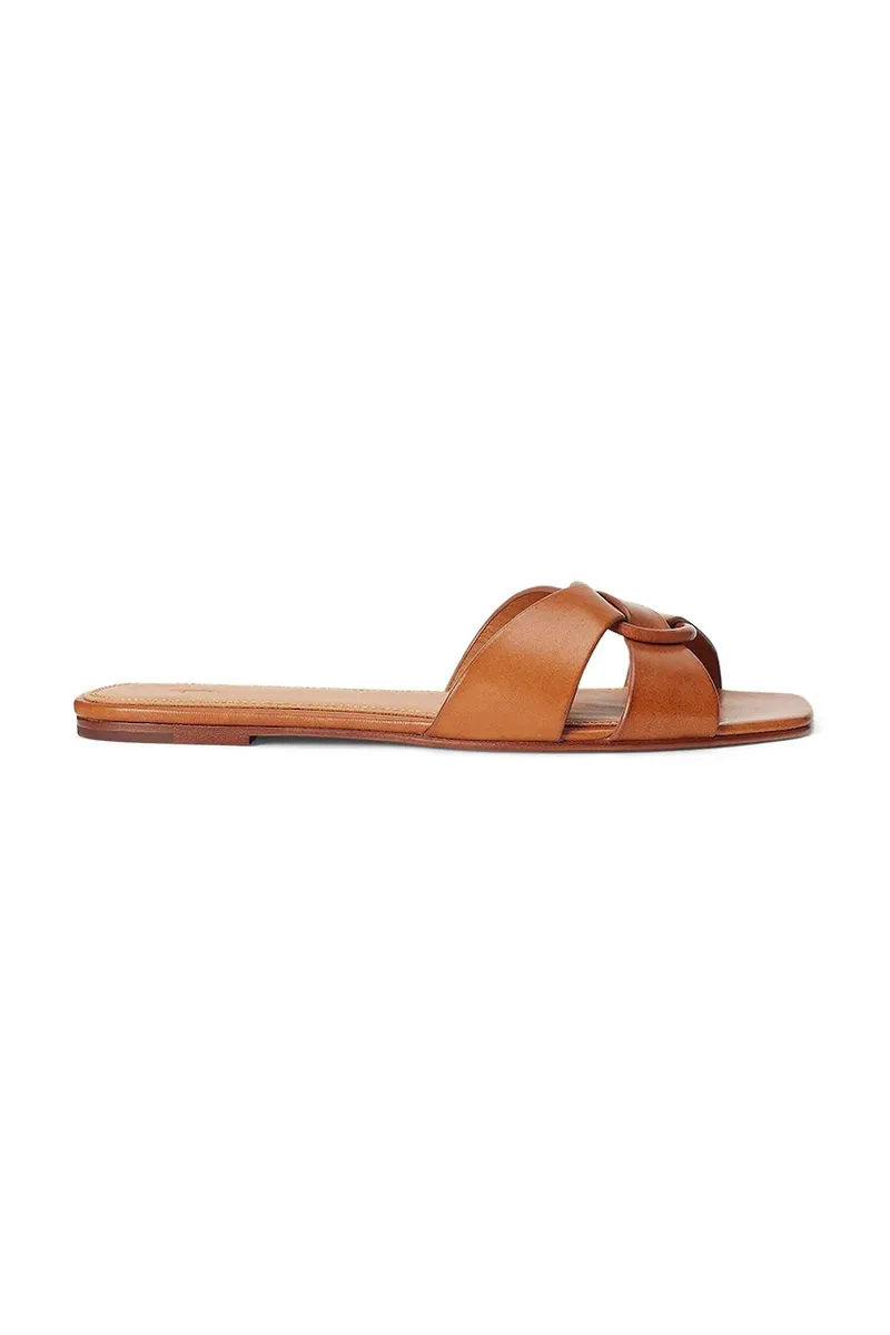 Δερμάτινες παντόφλες Polo Ralph Lauren Ring