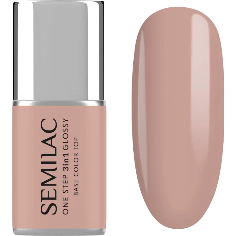 Semilac One Step 3in1 Glossy τζελ βερνίκι νυχιών απόχρωση 210 French Μπεζ 7 ml