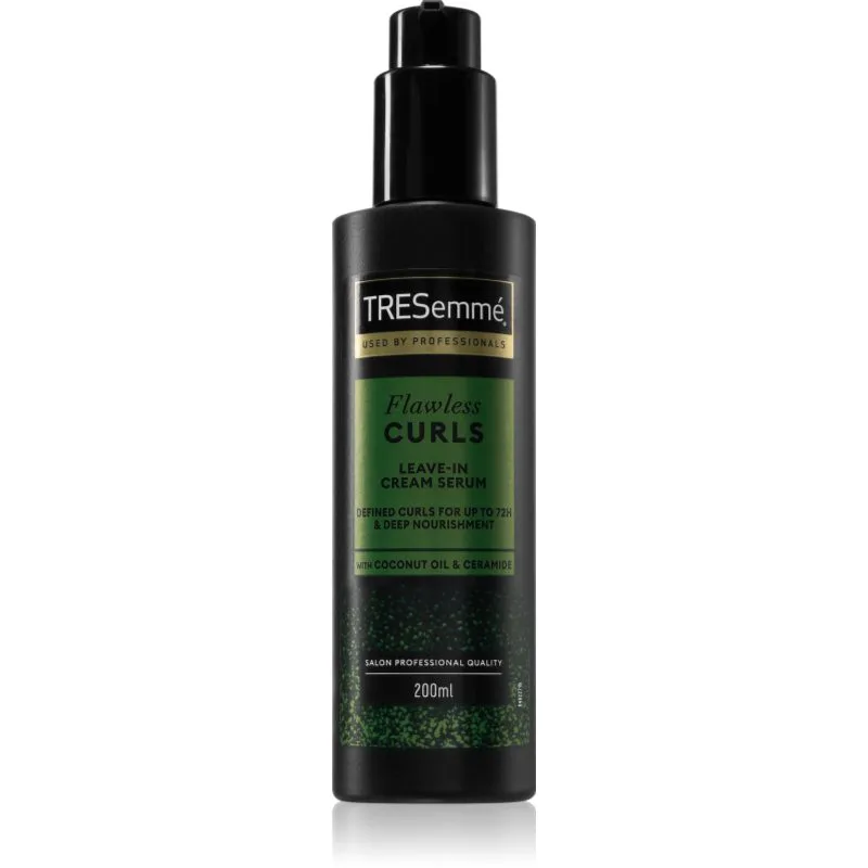 TRESemmé Flawless Curls Leave-in Serum ορός για τα μαλλιά για την αντιμετώπιση του κρεπαρίσματος μαλλιών 200 ml