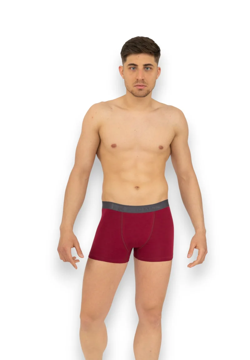 Boxer Ανδρικό Nina Club Dark Red NC411-23-Μπορντώ