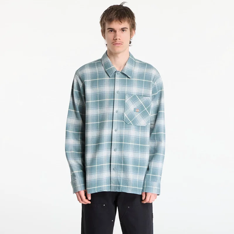 Πουκάμισο Dickies Forest Check Shirt Stormy Sea M