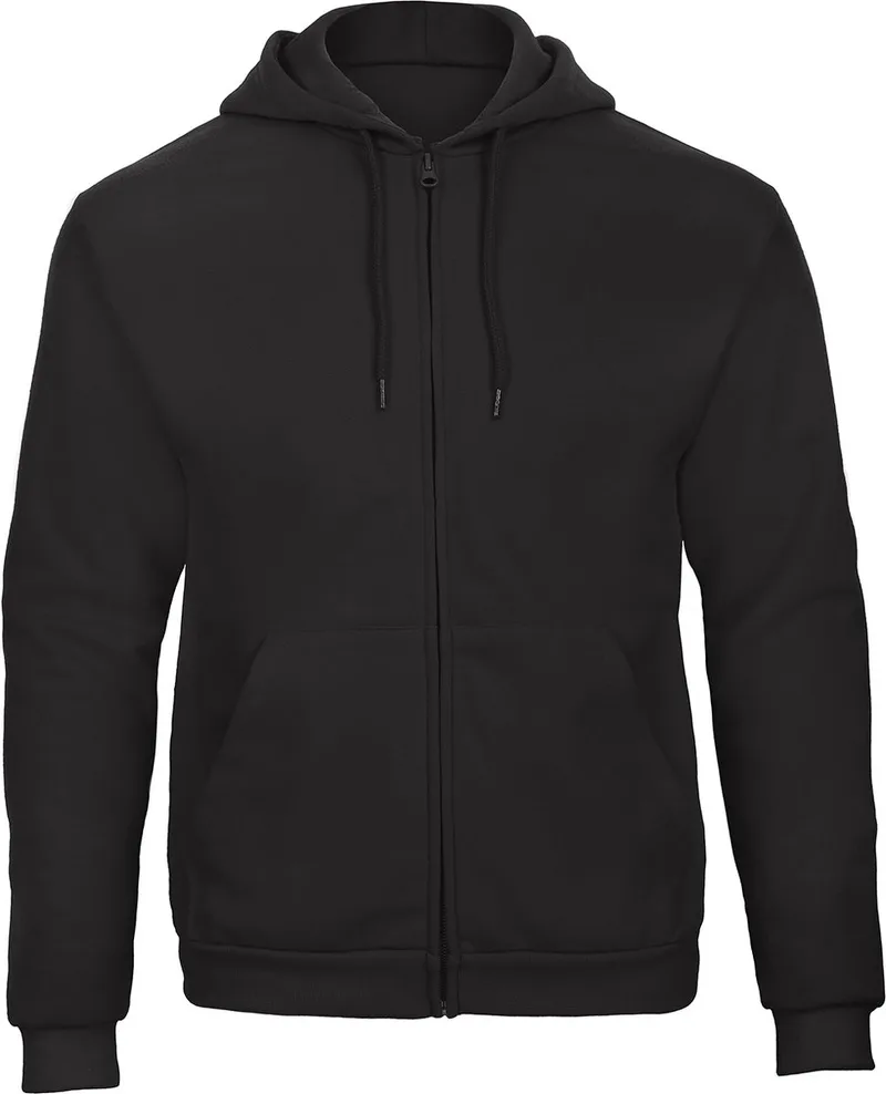 Ζακέτα Φούτερ με Κουκούλα ID.205 B & C WUI25 Black