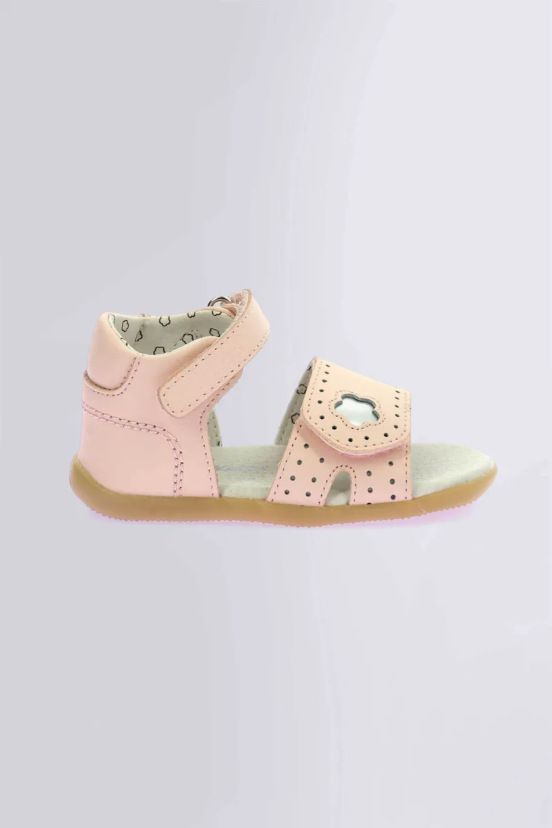Kickers βρεφικά πέδιλα με διπλό velcro "Bigkratch-C" (20-25) - 962460-10 Ροζ