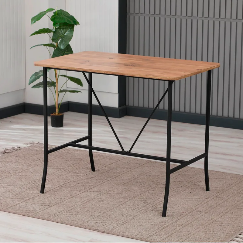 Τραπέζι Μπαρ Retro - Walnut 225Aln1503 (110x92x70 cm)