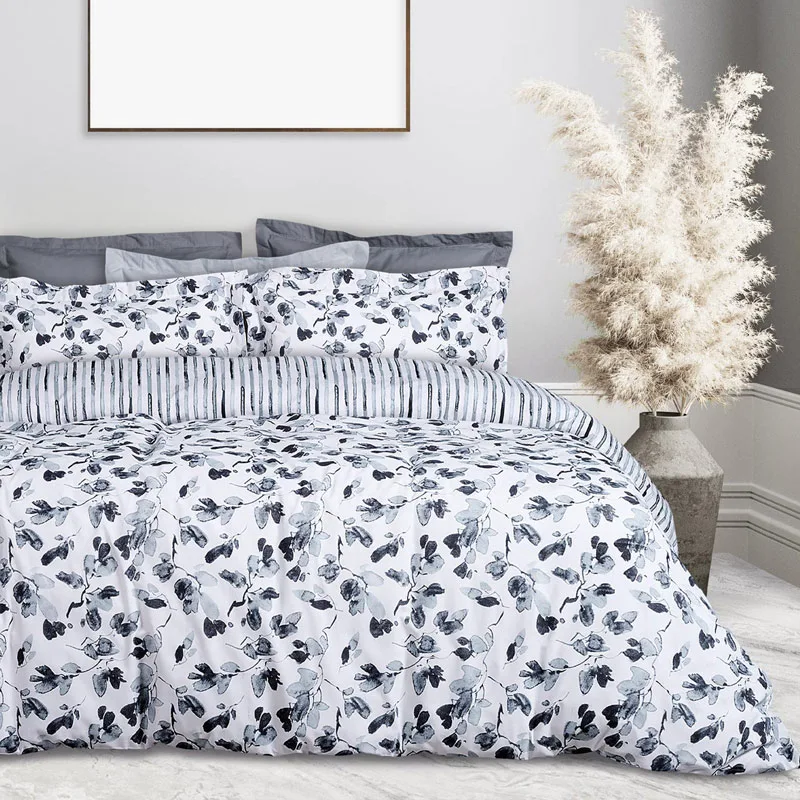 Σεντόνια Ημίδιπλα Με Λάστιχο Σετ Das Home Casual 5417 Grey 120x200+35, 170x260