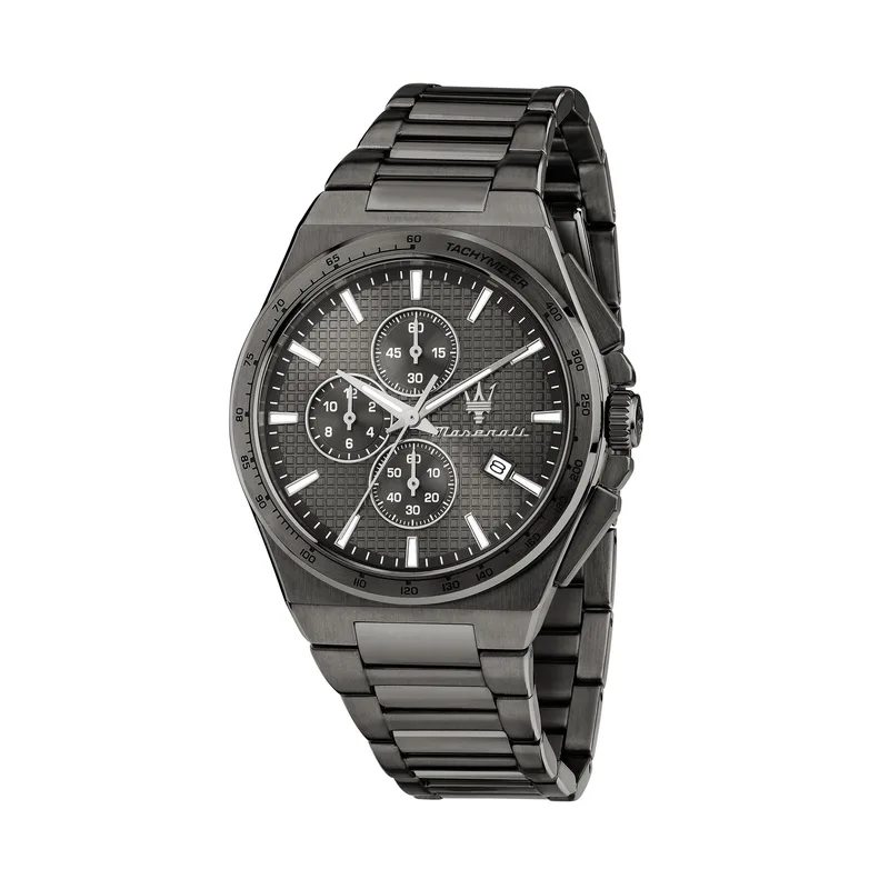 Ρολόι Maserati Velocita Slim Chronograph R8873653006 Μαύρο