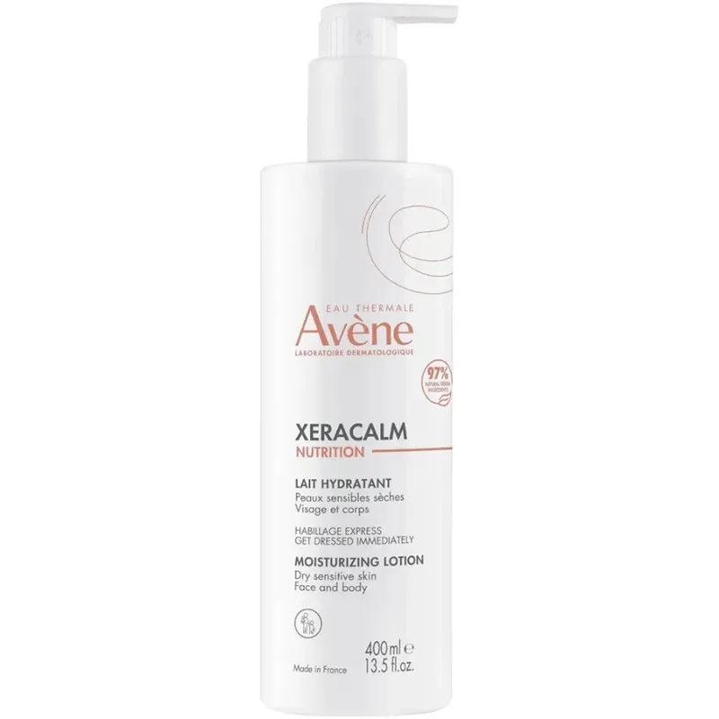 Avene Xeracalm Nutrition Face & Body Moisturizing Lotion 400ml Ενυδατικό Γαλάκτωμα για Πρόσωπο & Σώμα Ιδανικό για Ευαίσθητες & Ξηρές Επιδερμίδες