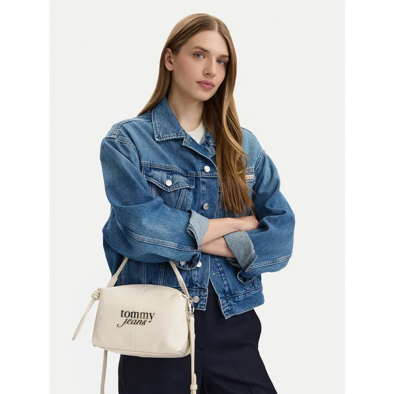 Τσάντα Tommy Jeans Tjw Bold Camera Bag AW0AW18470 Εκρού