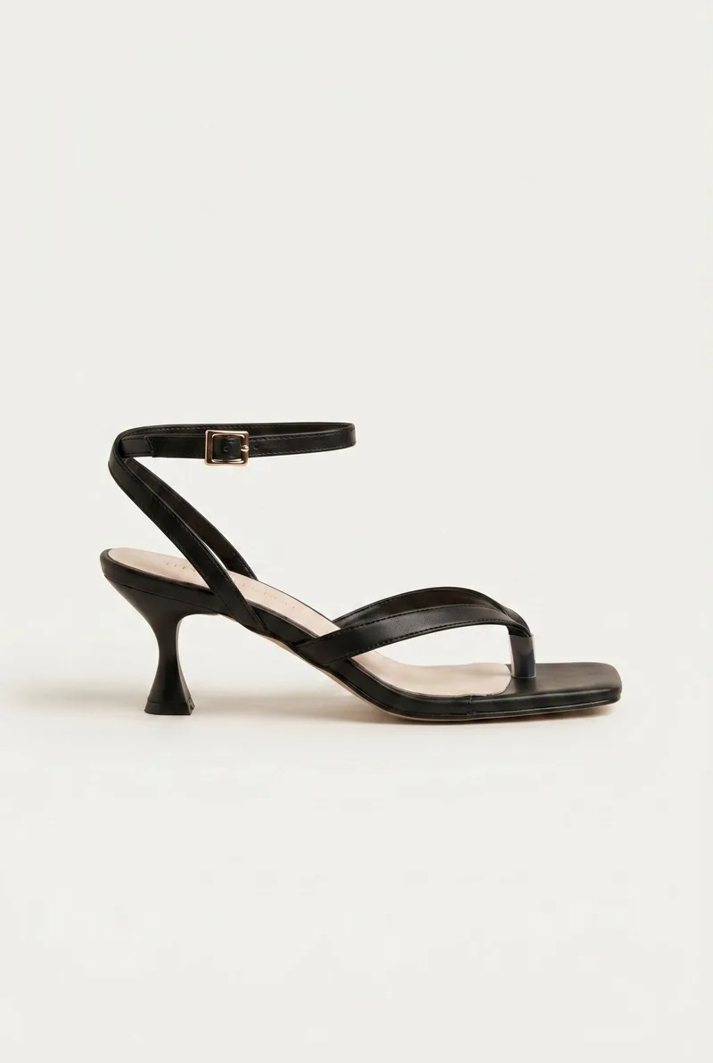 TFP Thong Sandals Ankle Strap - 5940 - Black Matte