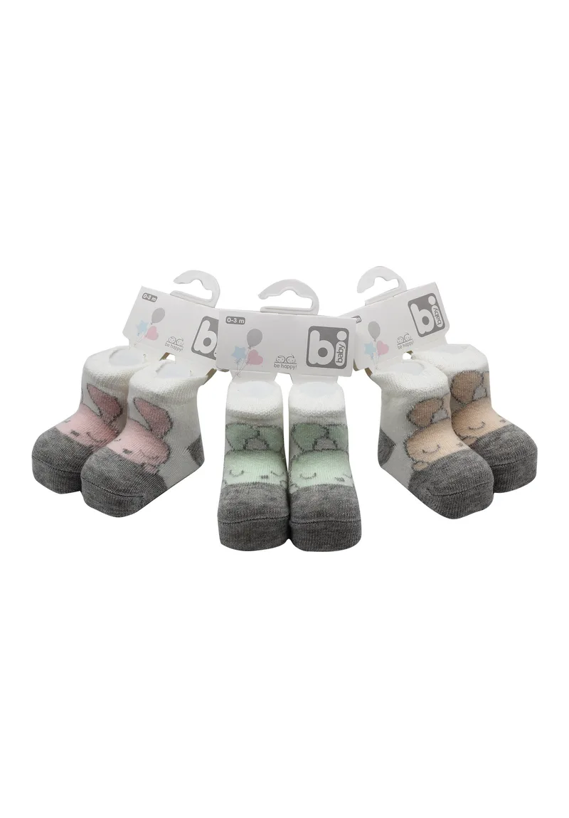 Καλτσάκια bebe Unisex Rabbits 68369-Σομόν