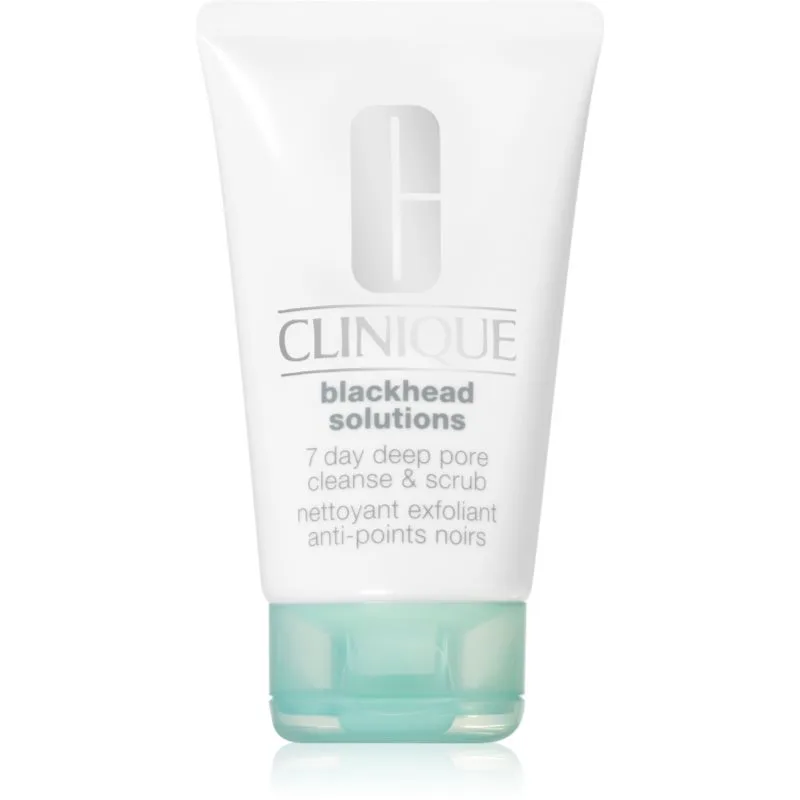 Clinique Blackhead Solutions 7 Day Deep Pore Cleanse & Scrub καθαριστική απολέπιση προσώπου κατά των μαύρων κουκίδων 125 ml