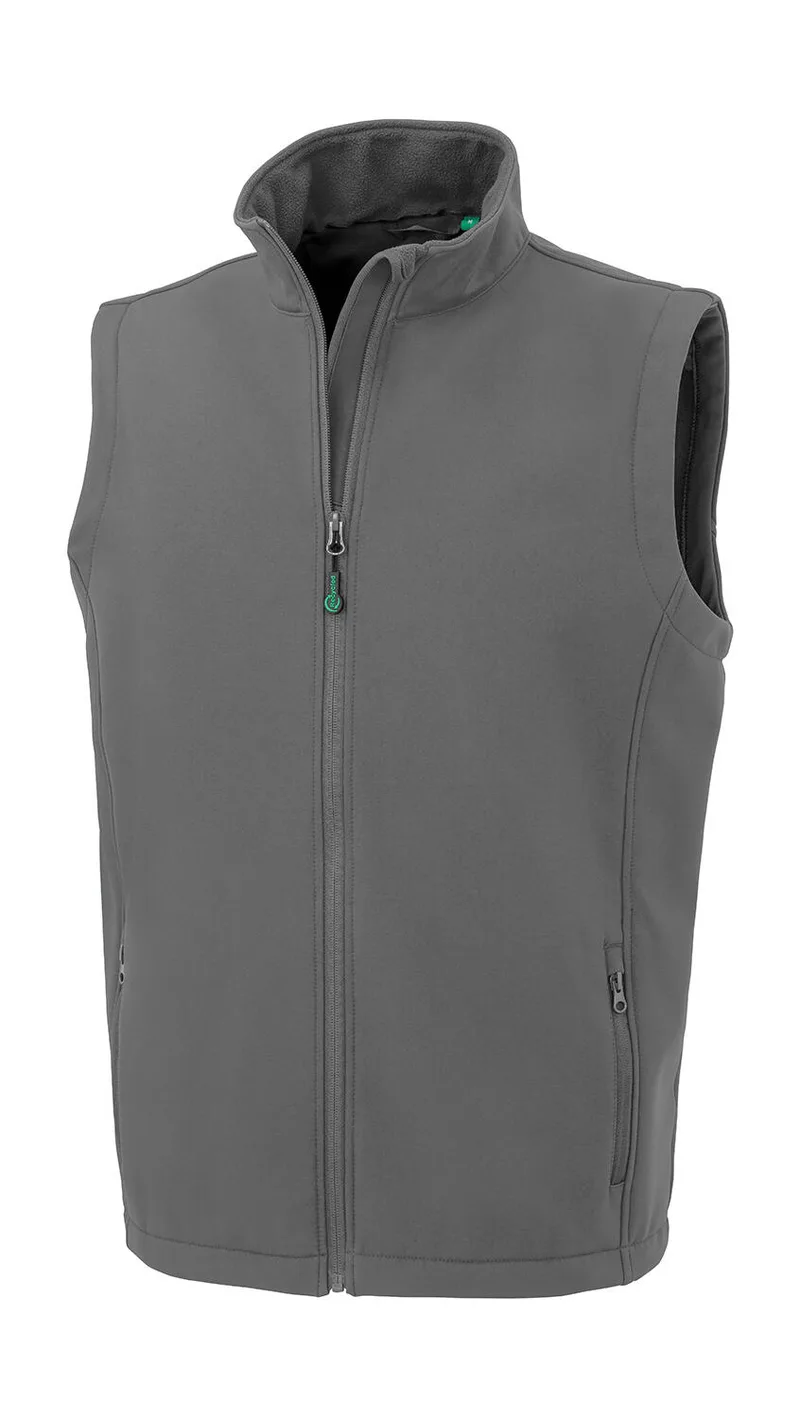 Ανδρικό Recycled 2-Layer Softshell Bodywarmer Result Recycled R902M Workguard Grey