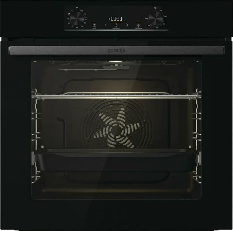 Gorenje BO6735E05B Φούρνος άνω Πάγκου 77lt, χωρίς Εστίες, Π59,5εκ, Α, Μαύρος BO6735E05B