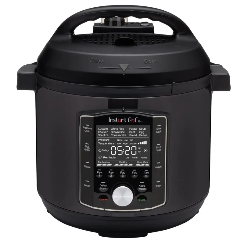 Πολυμάγειρα Instant Pot PRO 6 112016701, 1200W, 5,7 L, 28 Programs, 11 Safety Systems, Μαύρο