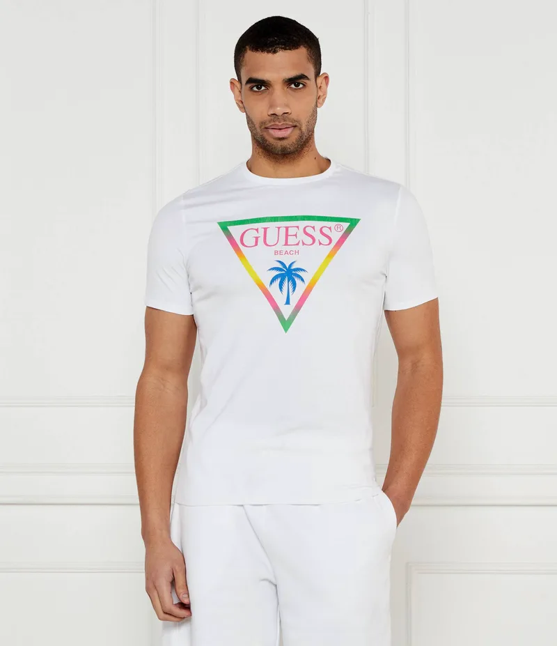 Guess Ανδρικό T-Shirt F5GI00J1314-G011 Λευκό