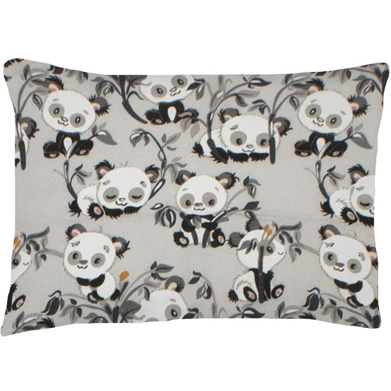 Φανελένια Μαξιλαροθήκη 50x70 Dimcol Panda Bear 96 Grey 50x70