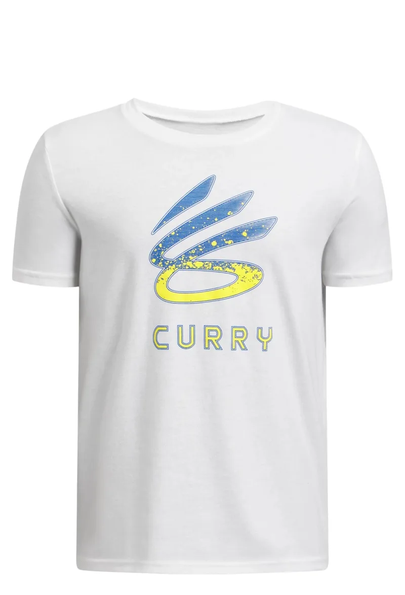 Μπλούζα Κοντομάνικη Under Armour Curry Logo 1387102-101 Αγόρι