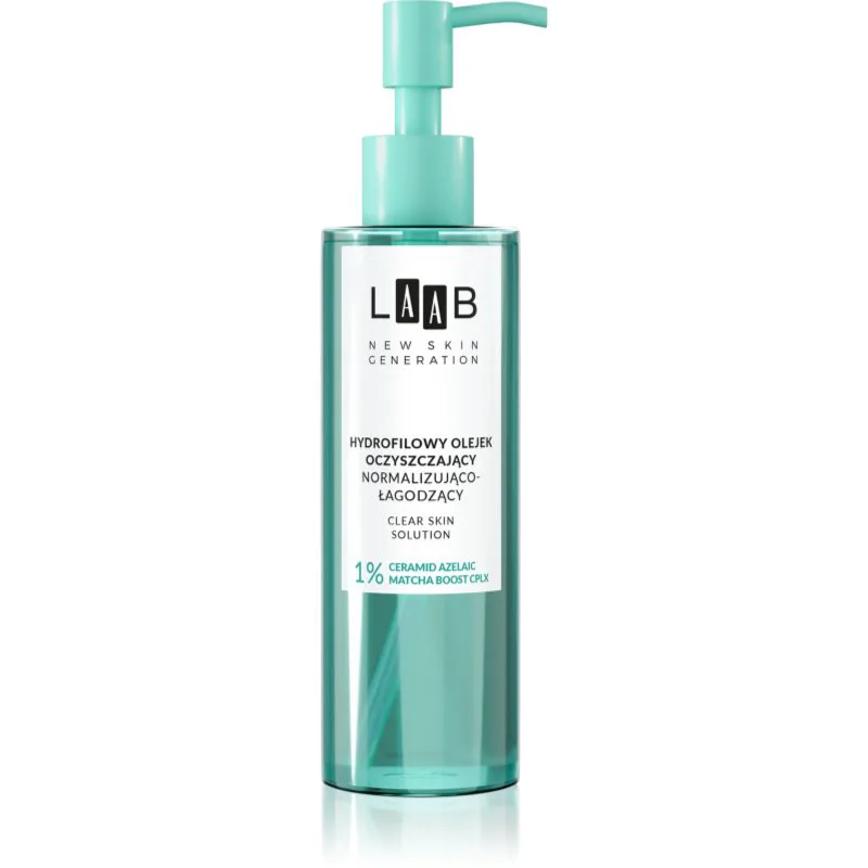 AA Cosmetics LAAB Clear Skin Solution καταπραϋντικό καθαριστικό λάδι για μικτή και λιπαρή επιδερμίδα 200 ml