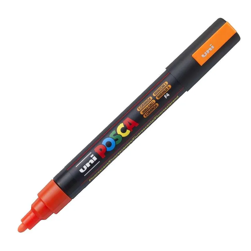 Μαρκαδόρος Posca 2.5mm Medium PC-5M - Fluorescent Πορτοκαλί