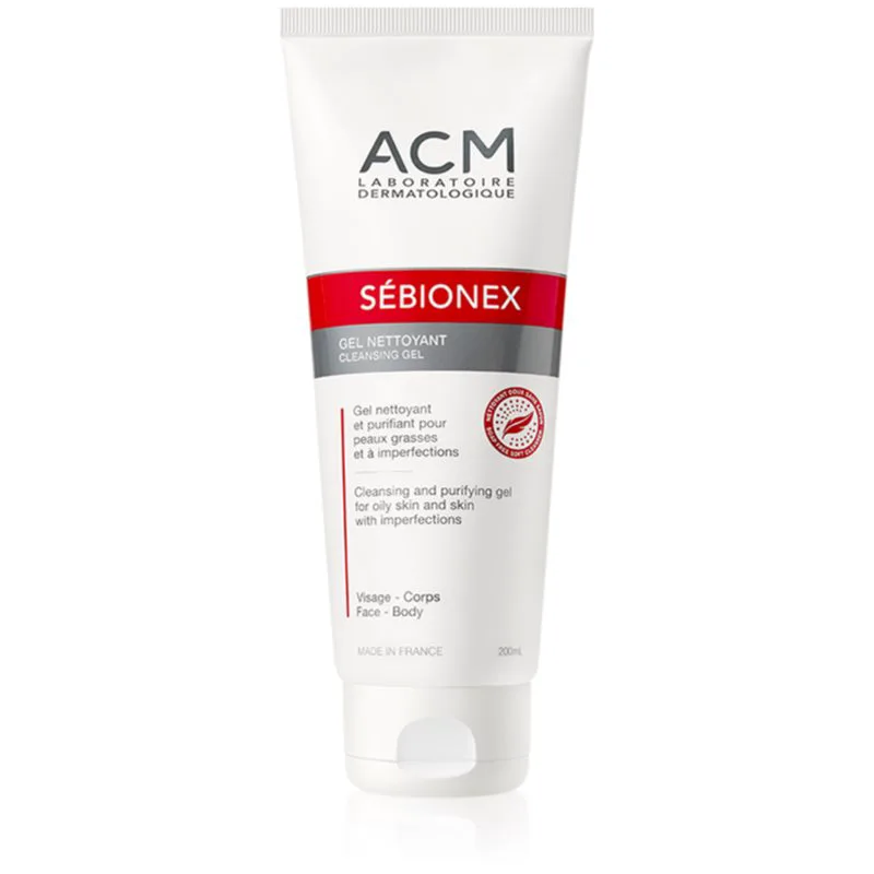 ACM Sébionex τζελ καθαρισμού για λιπαρή και προβληματική επιδερμίδα 200 ml