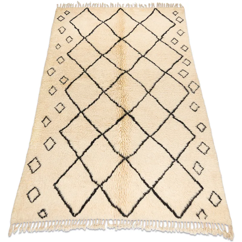 Χαλιά Rugsx Χαλί BERBER MR1652 Beni Mrirt χειροποί 160x260 cm