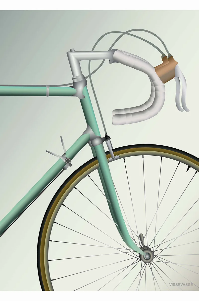 Vissevasse Αφίσα Racing Bicycle 50x70 cm
