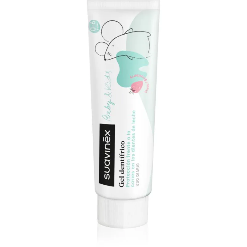 Suavinex Baby & Kids παιδική οδοντόκρεμα με γεύση φράουλας 50 ml