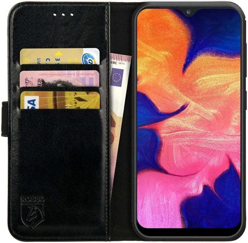 Κόκκινο Element PU Θήκη Πορτοφόλι Samsung Galaxy A10 - Black (8719246189524)