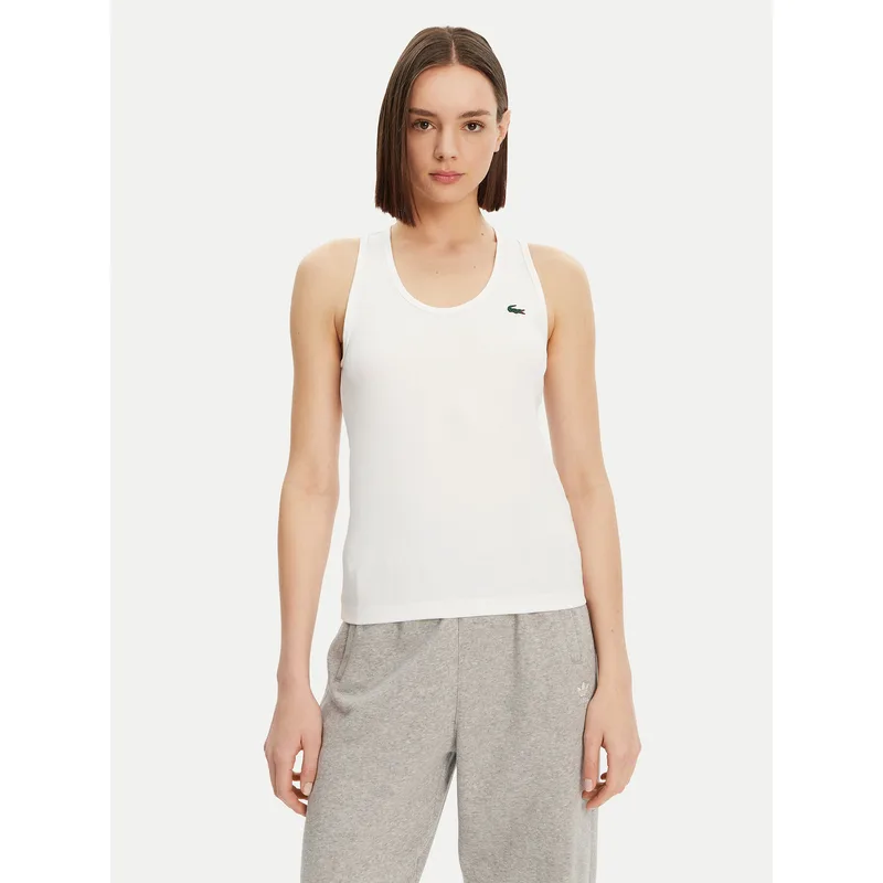 Lacoste Τοπ TF4874 Λευκό Slim Fit