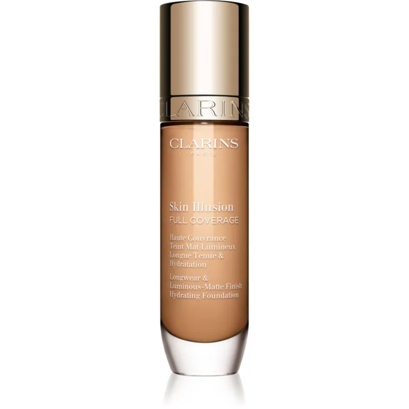 Clarins Skin Illusion Hydrating Foundation Βάση πλήρους κάλυψης απόχρωση 105.5W 30 ml