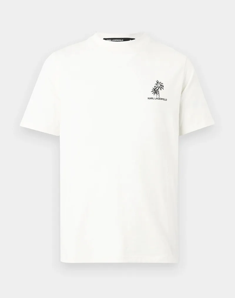 KARL LAGERFELD T-SHIRT CREWNECK 755041-562221-80 Ecru