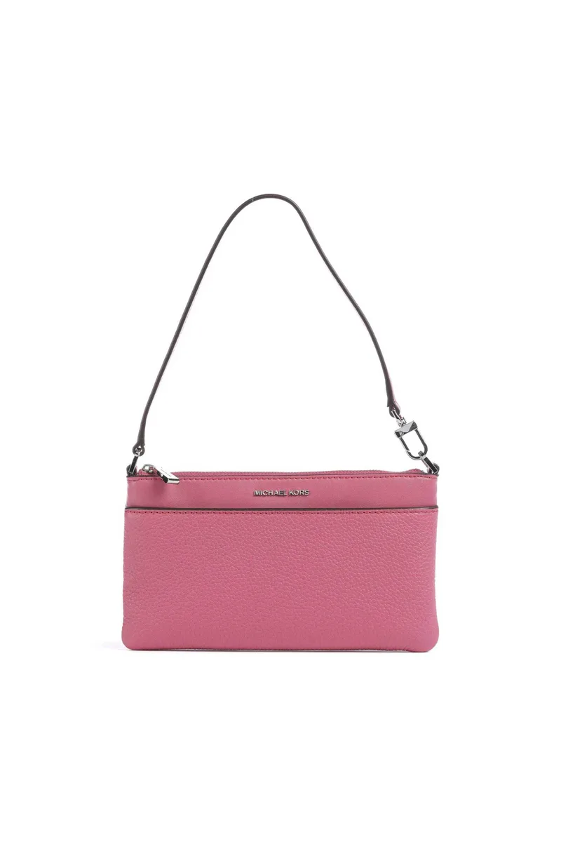 Michael Kors γυναικείο δερμάτινο mini bag "Jet Set" - 32F5SJ6F6L Ροζ