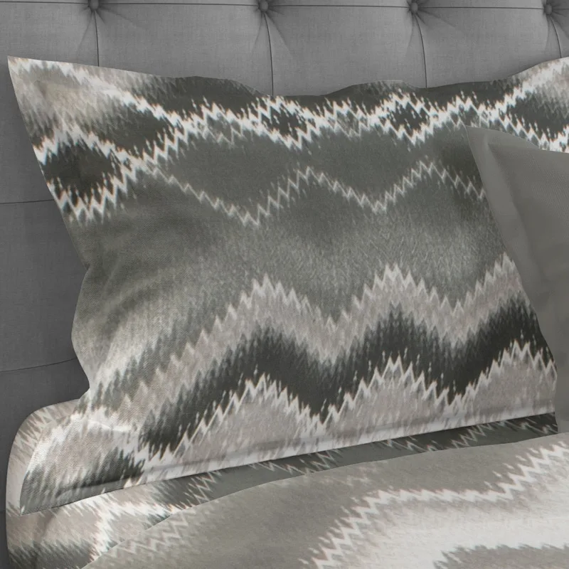 Φανελένια Μαξιλαροθήκη 50x70 Dimcol Iris 338 Grey 50x70